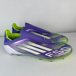 Men's 13, Women's 14 - Adidas F50 Elite Laceless FG Purple Soccer Cleats
